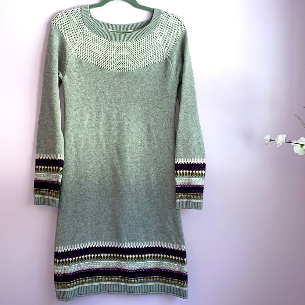 Nordic knit sweater dress with cashmere  size small